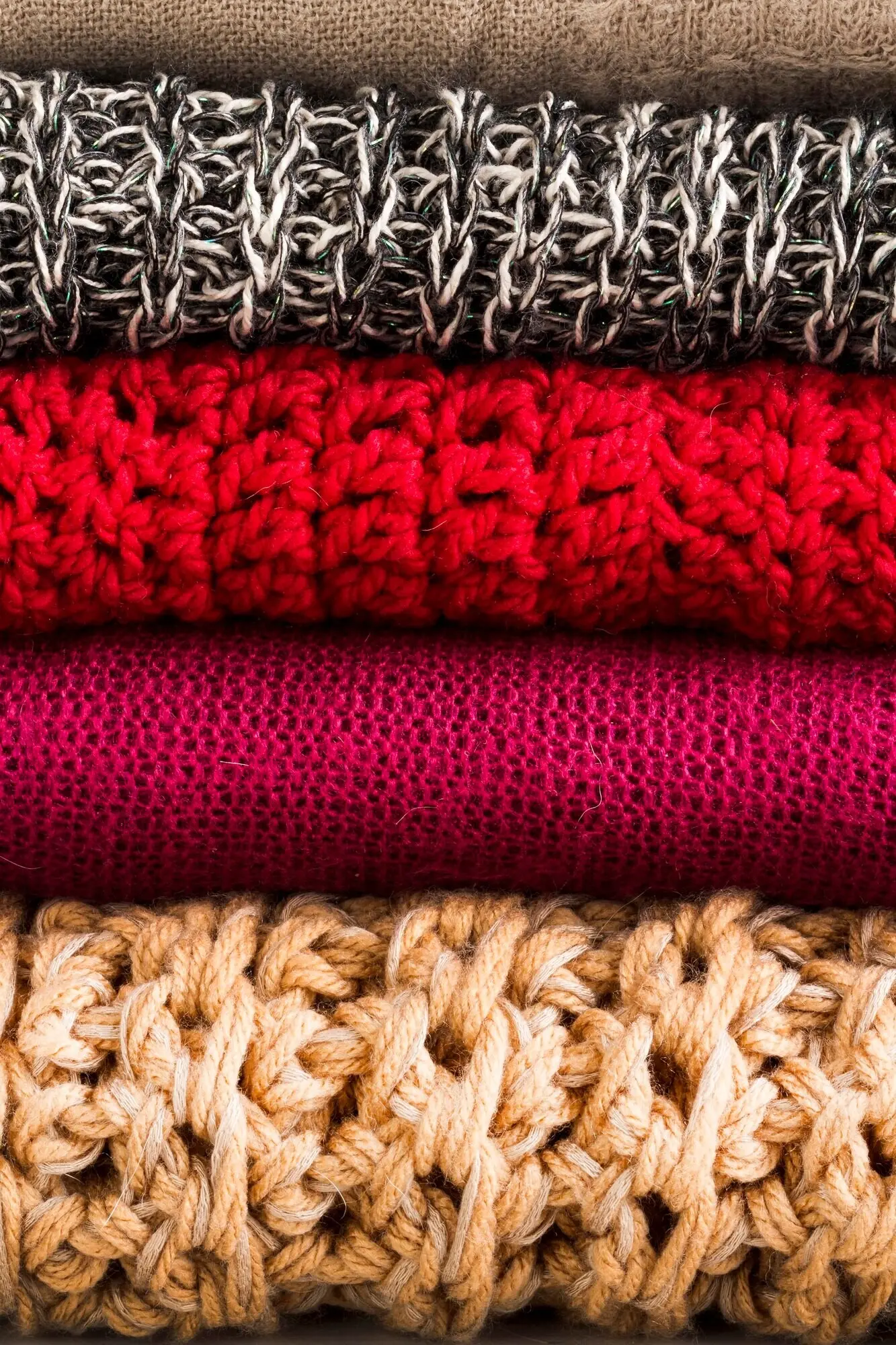 Draufsicht auf Stoff